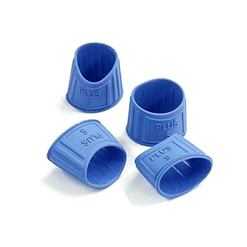 Amazon | プラス 指サック メクリッコ ラバー リング型 ブルー S